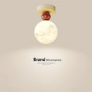GobekUsa LED Ceiling Moon Wall Lamp Minimalist Bedroom Lighting Fixture