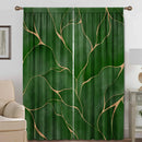 GobekUsa Green Turtle Leaf Curtains for Kitchen, Coffee Shop, Living Room - Stylish Home Decoration