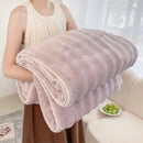 GobekUsa Bubble Velvet Woolen Sofa Blanket - Soft & Warm Multi-Purpose Cover