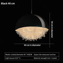 GobekUsa Crystal Chandelier: Nordic Luxury Lighting for Living Room, Bedroom, and Dining Area