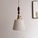 GobekUsa Ceramic Copper LED Pendant Light for Kitchen Dining Bedroom Decor