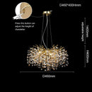 GobekUsa Large Crystal Chandelier for Dining Room - Nordic LED Island Hanging Light