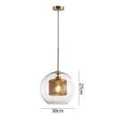 GobekUsa Glass Pendant Lights: Nordic Style Dining Kitchen Bedroom Lighting Fixtures