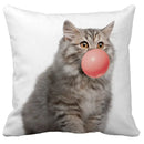 GobekUsa Bubble Black Cats Cat Pillow Cases Sofa Home Decor Custom Cushion Cover