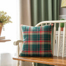 GobekUsa Christmas Plaid Cushion Cover - Festive Holiday Decor Pillow Case