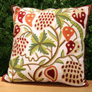GobekUsa Ethnic Flower Elephant Pillowcase, Hand-Embroidered Boho Cushion Cover