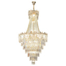 GobekUsa Elegant Simple Staircase Chandelier LED Livingroom Villa Creative Hotel Lighting