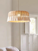 GobekUsa Hemp Rope Ceiling Chandelier: Japanese-Inspired Twine Pendant Lights for Home Decor