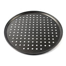 GobekUsa Carbon Steel Perforated Pizza Pan Non Stick Baking Tray with Holes