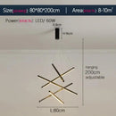 GobekUsa LED Stair Chandelier: Modern, Simple, Villa Hall, Hotel Decor, Indoor Lighting