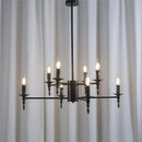 GobekUsa Iron Art LED Candle Chandelier Pendant Light for Living Room & Kitchen