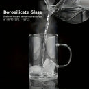 GobekUsa 477ML Glass Tea Infuser Mug | Borosilicate Glass with Stainless Steel Infuser