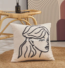 GobekUsa Geometric Embroidery Cushion Covers: Nordic Modern Decorative Pillowcase for Living Room