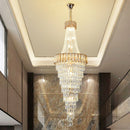 GobekUsa Crystal Chandelier: High-End Duplex & Spiral Staircase Light for Luxury Living Spaces