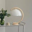 GobekUsa Bauhous Mushroom Table Lamp for Living Room Bedroom, E27 Glass Light Retro