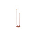 GobekUsa Black White Metal Floor Lamp 3 Dimming White Glass - Elegant Standing Light for Home