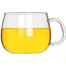 GobekUsa Cute Letter Glass Mug, 380ml: Strawberry Tea Coffee Cup, Breakfast Milk Drinkware