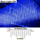 GobekUsa Icicle LED String Lights: Festive Outdoor Christmas Decoration for Party, Patio, Garden