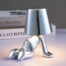 GobekUsa Little Golden Man Table Lamp - Art Decor Night Light for Living Room and Children's Room