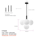 GobekUsa Glass Globe Pendant Lamp: Modern Luxury for Home Decor & Restaurant Lighting