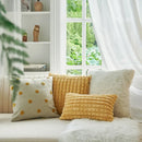 GobekUsa Geometric Tufted Plush Cushion Cover for Stylish Home Decor
