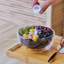 GobekUsa Double Wall Glass Salad Bowl Insulated Container - Heat Resistant Kitchen Tableware