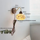 GobekUsa LED Tiffany Style Wall Lights Pull Chain Sconce Colorful Glass Stair Fixture