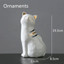 GobekUsa Cat Vase Porcelain Kitten Ornaments Flowerpot Handicrafts Home Decoration
