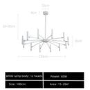 GobekUsa Black Sputnik Chandelier: Nordic Design, Adjustable Lighting for Home Décor