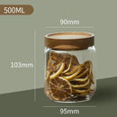 GobekUsa Glass Airtight Canister with Wooden Lid | Versatile Kitchen Storage Solution