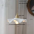 GobekUsa LED Pendant Lamp Modern Style Home Lighting Living Room Study Bar White Flower Ceramic