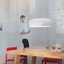 GobekUsa Glossy Black Round Nordic Pendant Light for Dining Room and Bar Decor