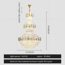 GobekUsa Light Luxury Crystal Chandelier: Postmodern Elegance for Hotels, Villas, and Duplexes