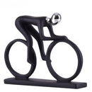 GobekUsa Abstract Resin Cyclist Statue Bike Rider Figurine for Office Living Room
