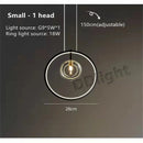 GobekUsa Glass Bubble LED Chandelier Dining Room Pendant Lighting
