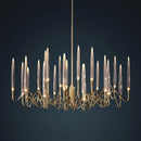 GobekUsa Crystal Branch Chandelier: Nordic LED Pendant Light for Home Décor & Wedding Lighting