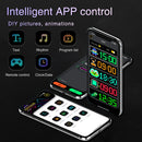 GobekUsa LED Matrix Panel: Bluetooth Programmable Logo Display for Car Windows