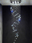 GobekUsa Crystals Pendant Light Indoor Chandelier - Minimalist Hanging Lamp for Modern Spaces