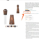 GobekUsa Espresso Stirrer - Wood Handled Tool for Professional Espresso Distribution