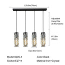 GobekUsa Gold Crystal Chandelier: Elegant Dining Room Pendant Lighting