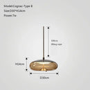 GobekUsa Glass Knot Pendant Chandelier Light for Bedroom Kitchen Dining Room