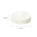 GobekUsa Beige Travertine Marble Bathroom Set - Soap Dispenser Toothbrush Holder Tissue Box
