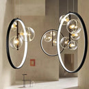 GobekUsa Crystal Chandelier Stair Pendant Lamp Living Room Interior Lighting