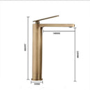 GobekUsa Antique Bronze Basin Faucet Deck Mounted Hot & Cold Brass Bathroom Sink Mixer Tap