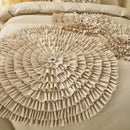 GobekUsa Brushed Cotton Flower Embroidery Bedding Set with Stereoscopic Handwork