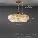 GobekUsa Double Crystal Ceiling Chandelier: Modern Luxury Home Decoration for Living Room