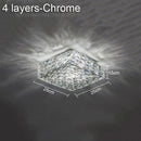 GobekUsa Crystal Ceiling Lamp: Modern Minimalist Indoor LED Lighting for Living Room, Dining & Bedroom