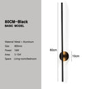 GobekUsa 360° Rotation LED Wall Lights for Sofa Background, Black Wall Sconce Fixtures