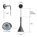 GobekUsa Black Nordic LED Sconce Wall Light for Bedroom Reading Stairs Decor