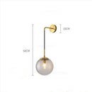 GobekUsa Glass Ball LED Wall Light for Bedroom Decoration and Living Room Fixtures